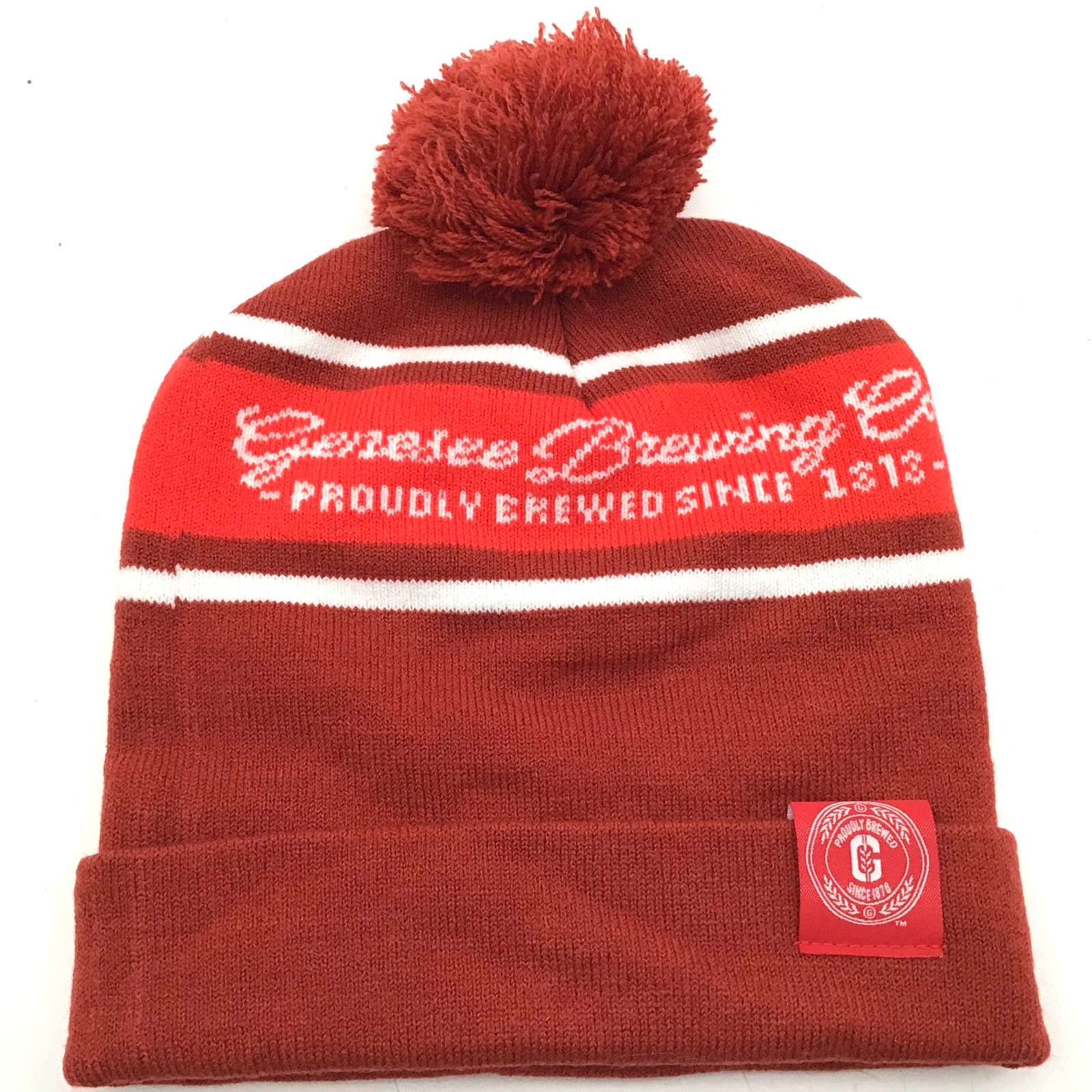 Genesee Brewing Company Beanie Adult Cuffed Bobble Cap Rochester New York