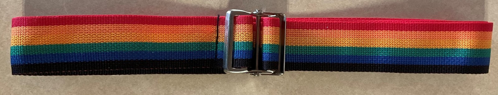 Rainbow Nylon Belt Travel Luggage Identifier 63 Inches Long