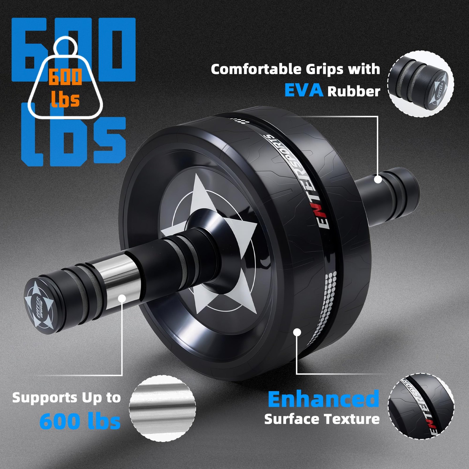 Ab Roller Wheel for Abs Workout - Core Strength Training Equipment with Knee