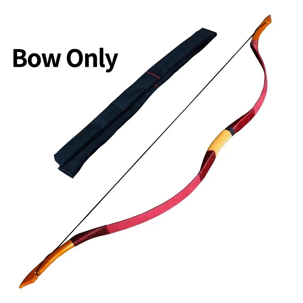 AF 60" Traditional Bow Han Short Bow 30-50lbs Recurve Bow For Adult And Youth