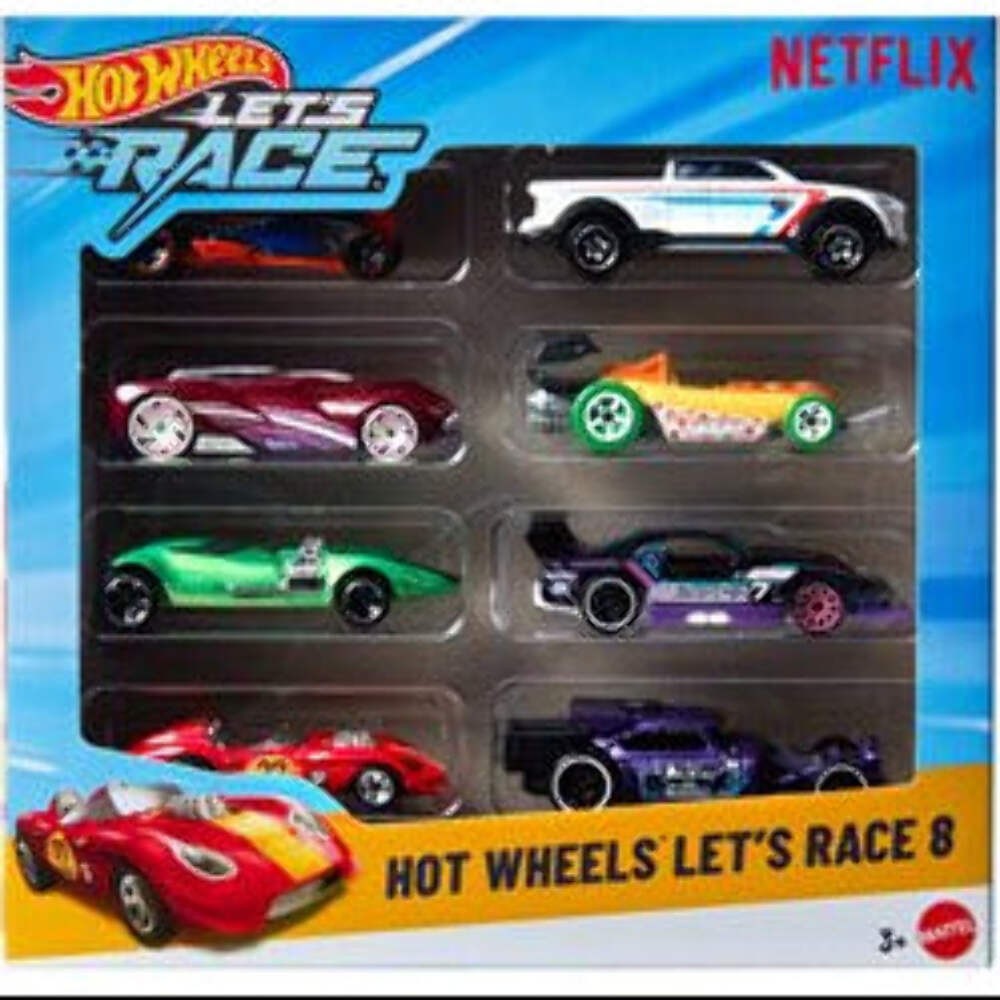 Hot Wheels Netflix Let's Race 8-Pack