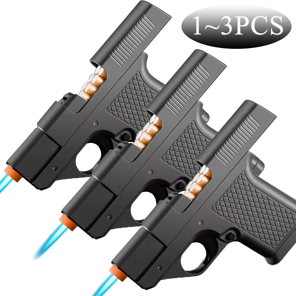 1~3x Unique Butane Cigarette LIGHTER CASE Adjustable Jet Torch Flame Pistol Gun