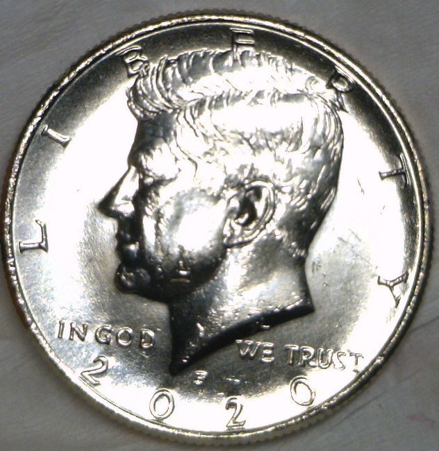 Roll (20 Coins) Uncirculated 2020 “P” Kennedy half dollars