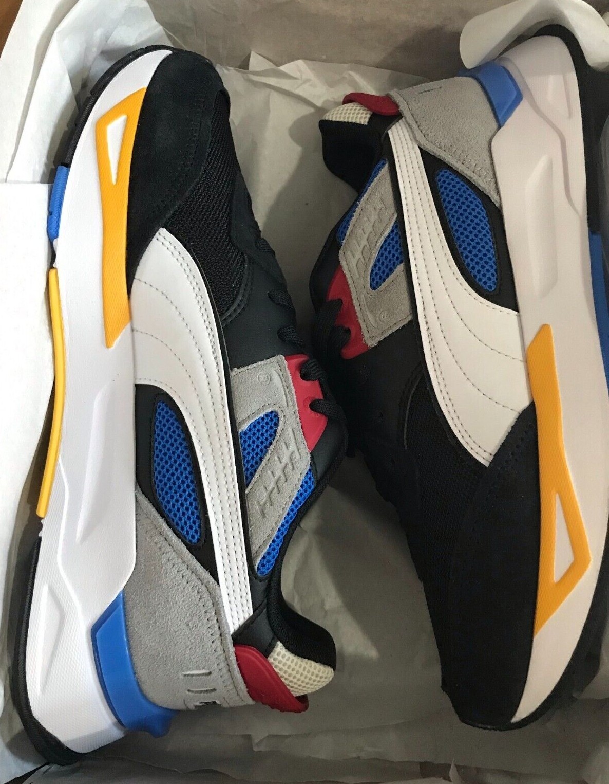 PUMA MIRAGE SPORT REMIX 381051-01 BLACK/MILTICOLOR MEN'S RUNNING CASUAL SHOES