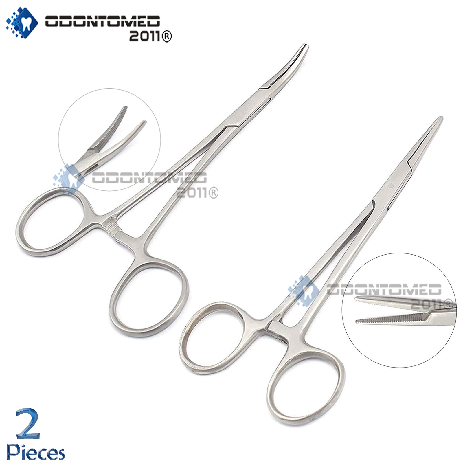 ODM 2 Asrtd Mosquito Hemostat Locking Forceps CVD/STR 5"