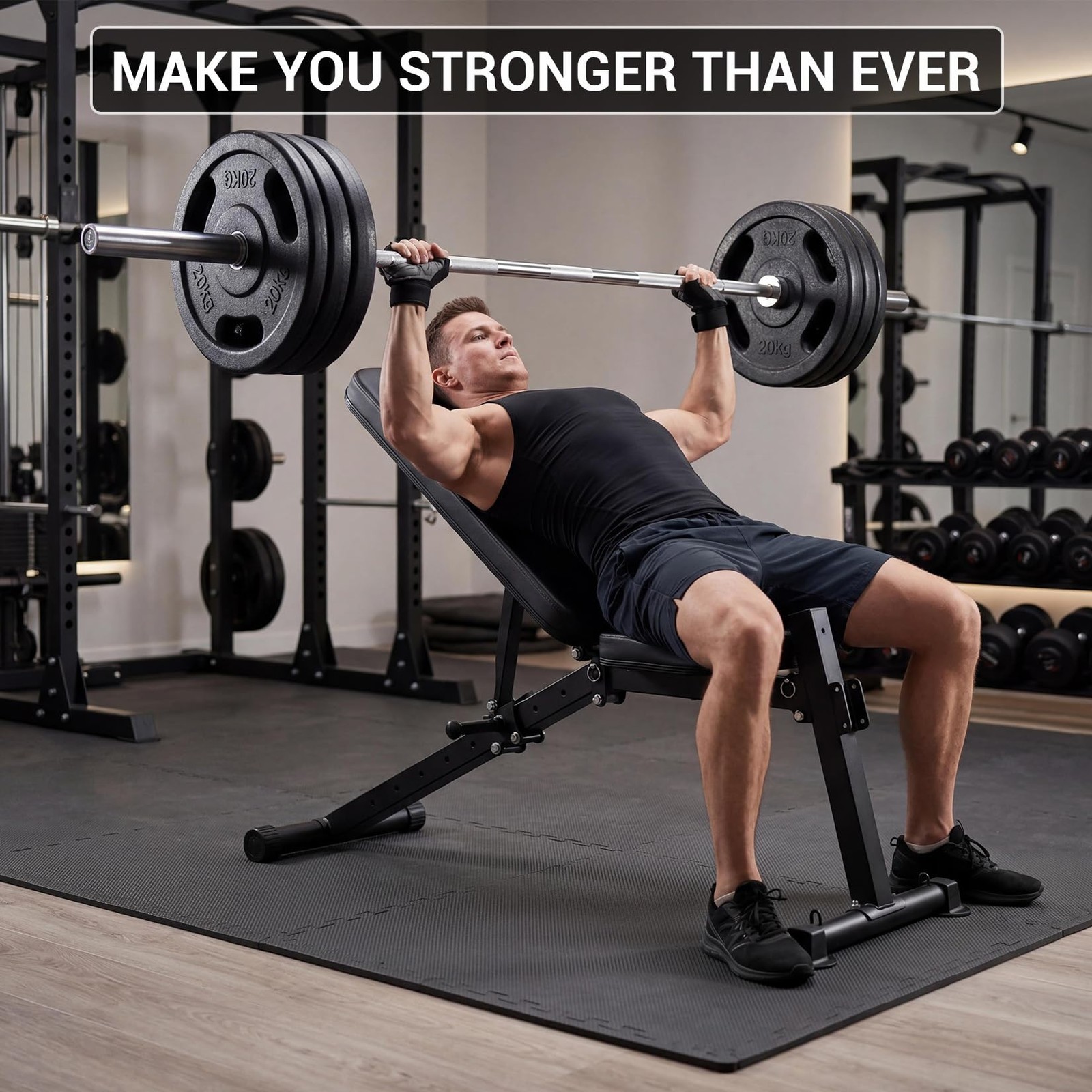 ✨Adjustable Weight Bench Foldable Flat Incline Decline Workout Bench Home Gym