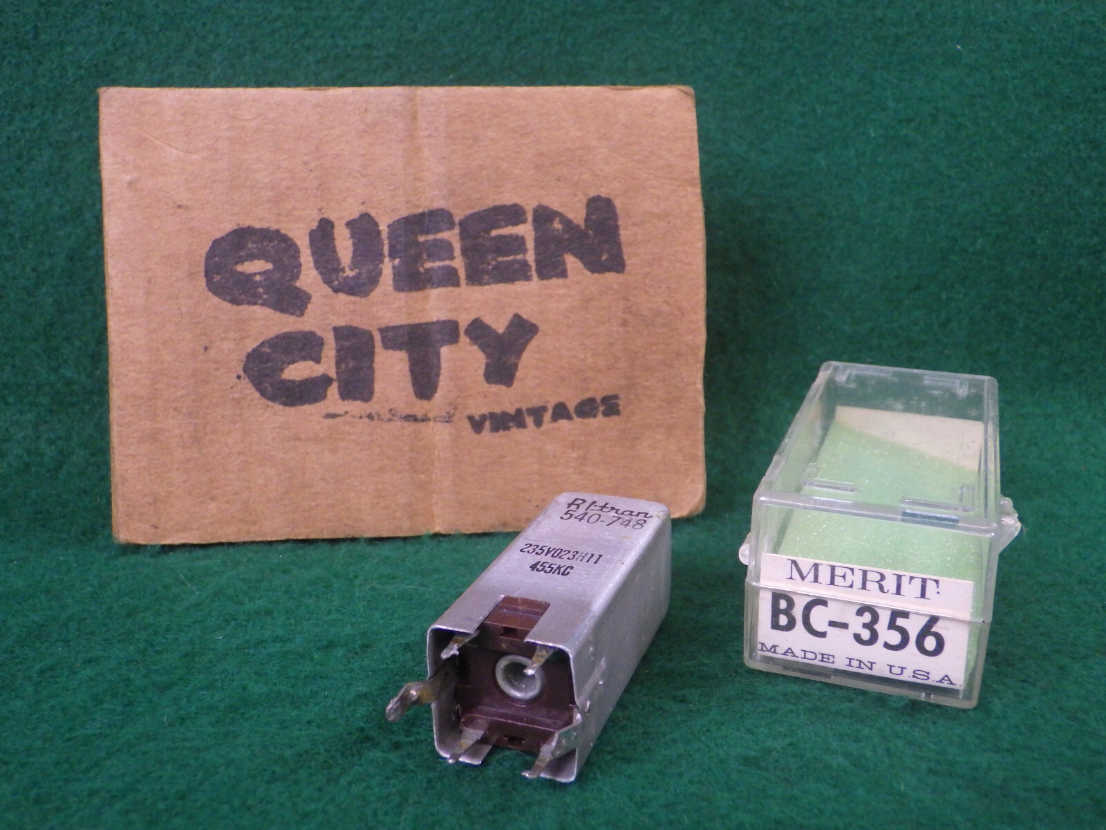Vintage Merit RiTran IF Input transformer 455 KC