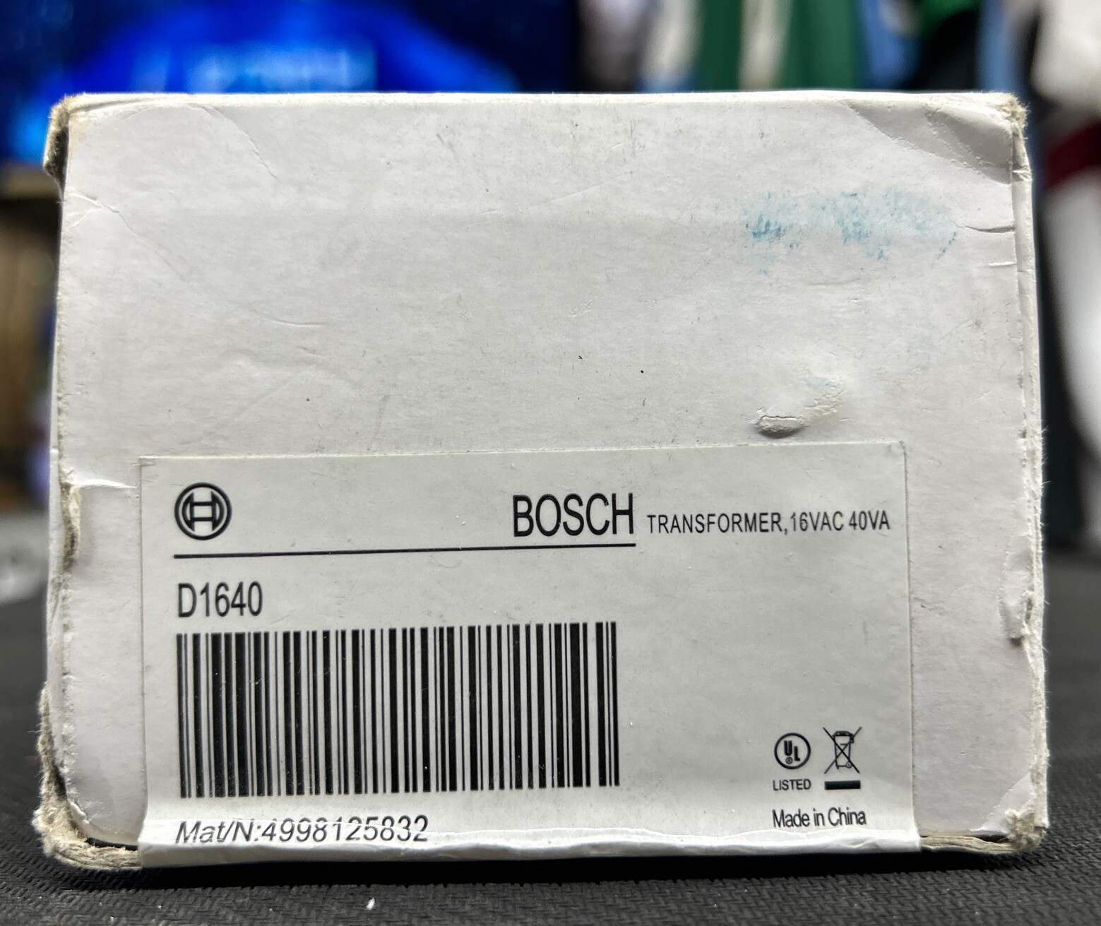 Bosch D1640 Transformer 16VAC 40VA (NEW IN BOX)