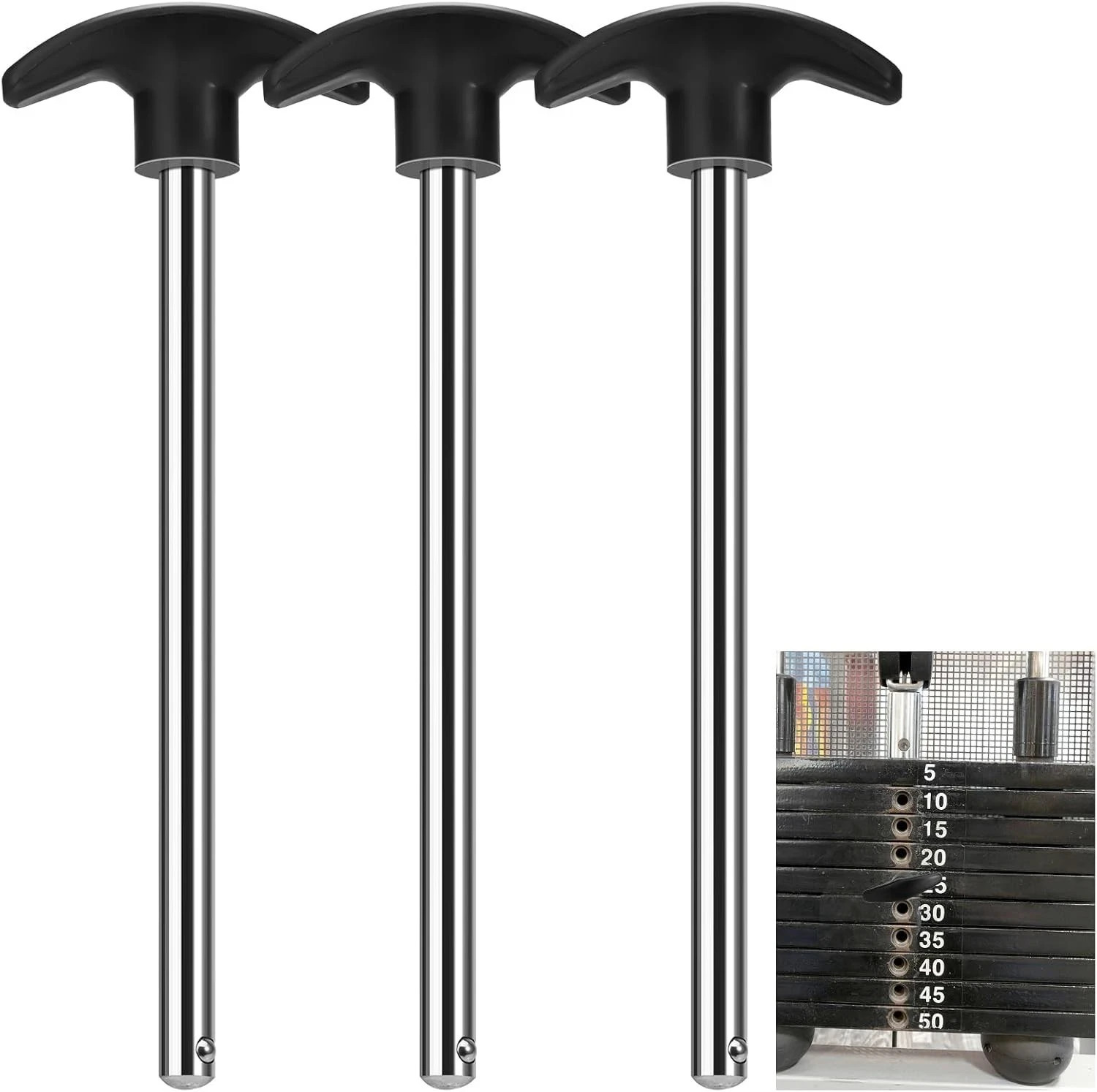 3Pcs Weight Stack Pin, Gym Pins for Weight Stack,Weight Lifting Pins for Univers