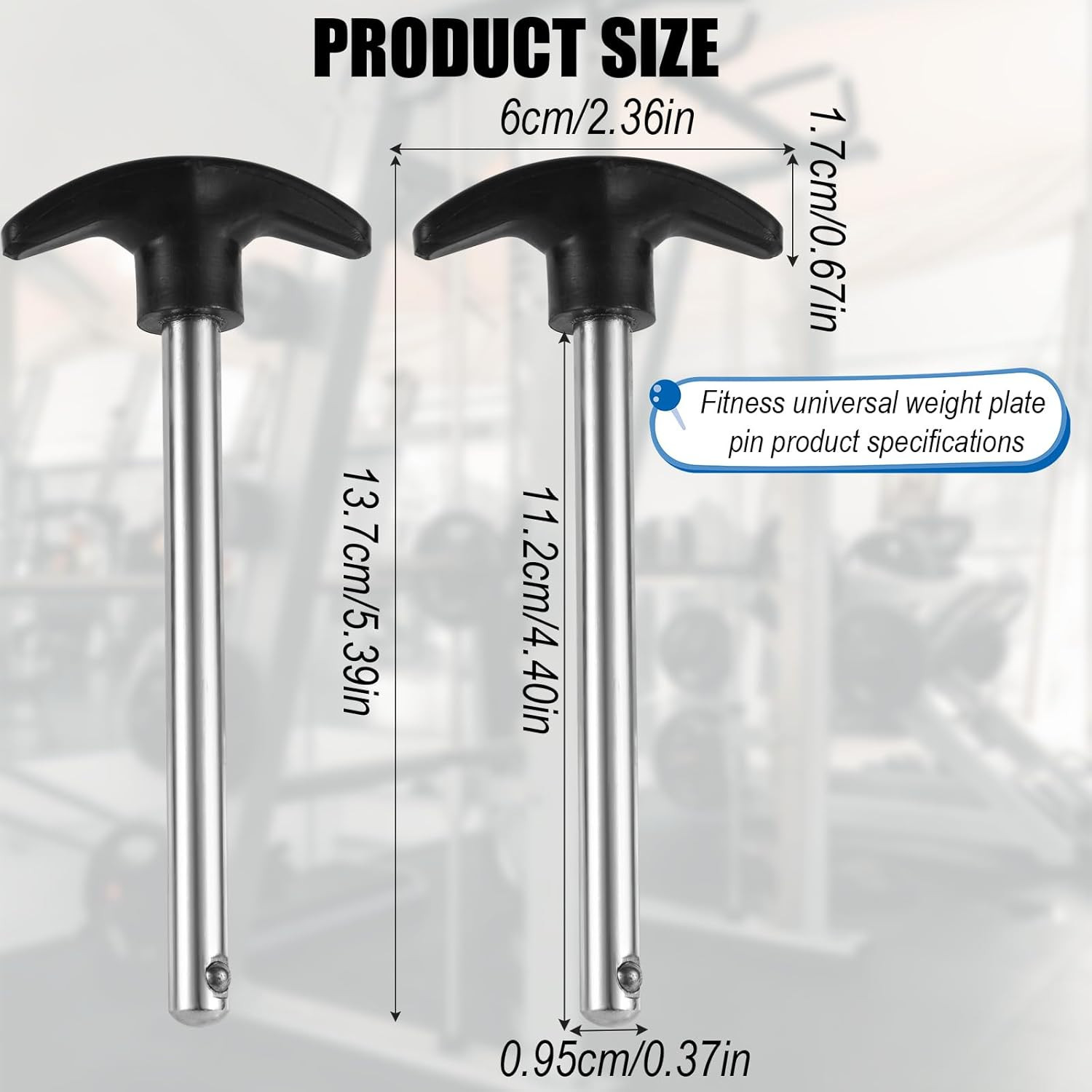 Weight Stack Pin Locking Space Universal Selector Loading Pin for Home Gym Exerc