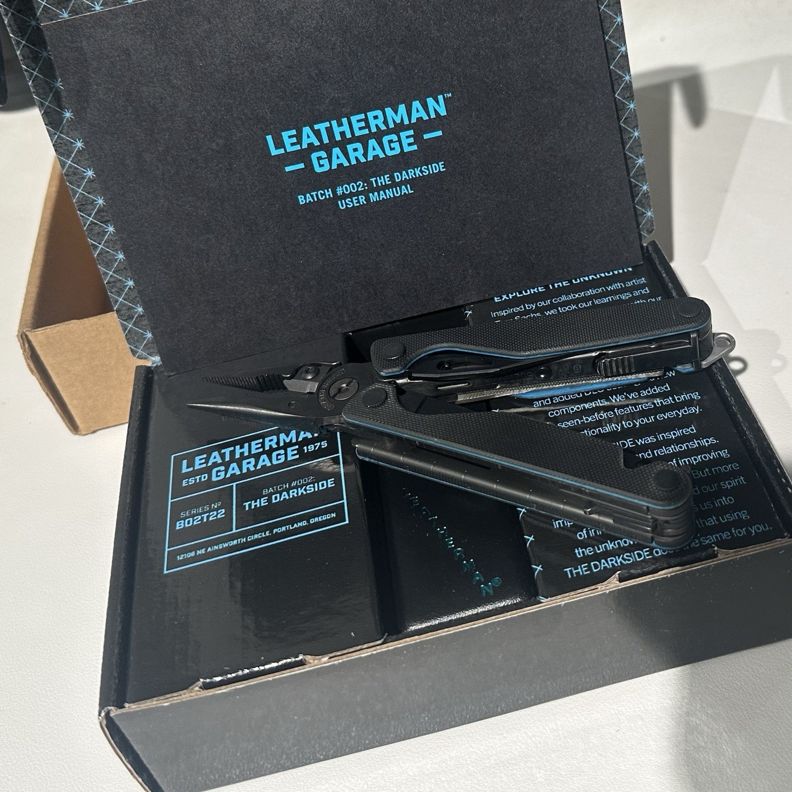 RARE LIMITED Leatherman Charge G10 Darkside Garage Batch #002 Box & Sheath New