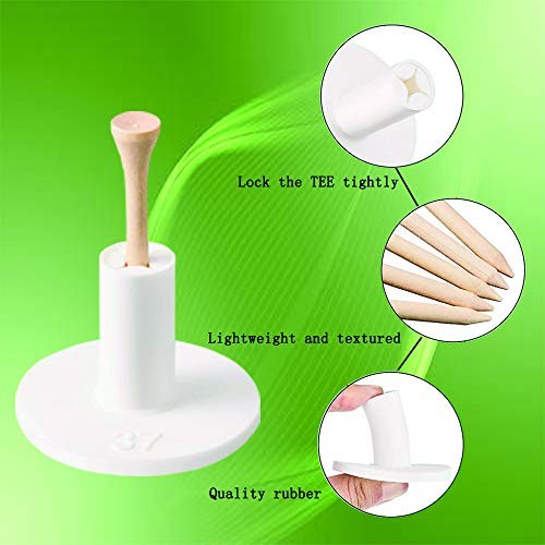Keepup 10 Set Golf Rubber Tee Holder Set For Driving Range Golf Practi