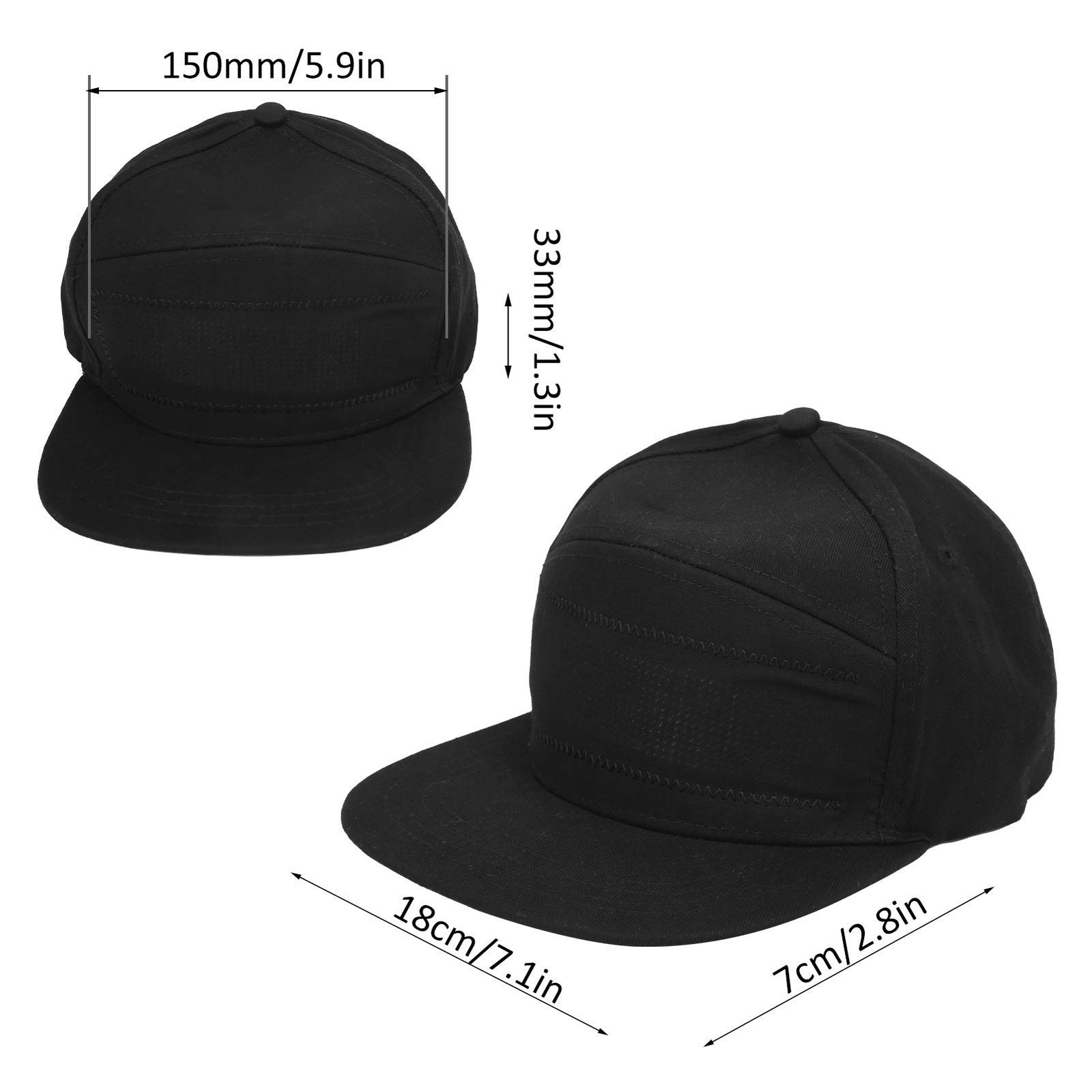 LED Hats, Rechargeable Editable Cool LED Display Supports Bluetooth Connect A...