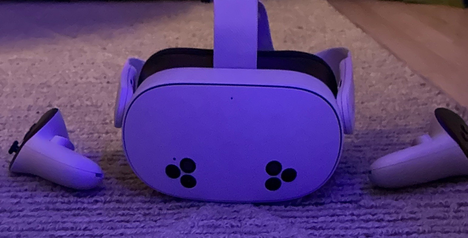 Meta Quest 2 Standalone Virtual Reality VR Headset with 2 Controllers, White