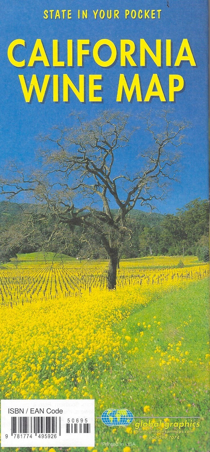 California Wine Map, by Global Graphics