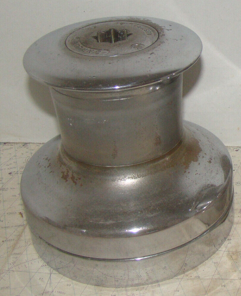 Barlow 24 Chromed Bronze 2 Speed Winch -Cleaned & Serviced