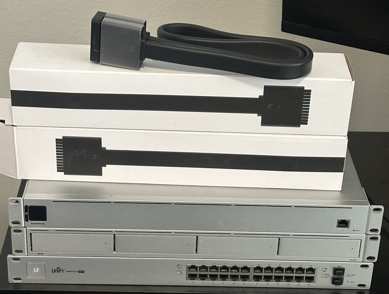 Unifi NVR with 24PoE Switch and Power Backup for Home Security System