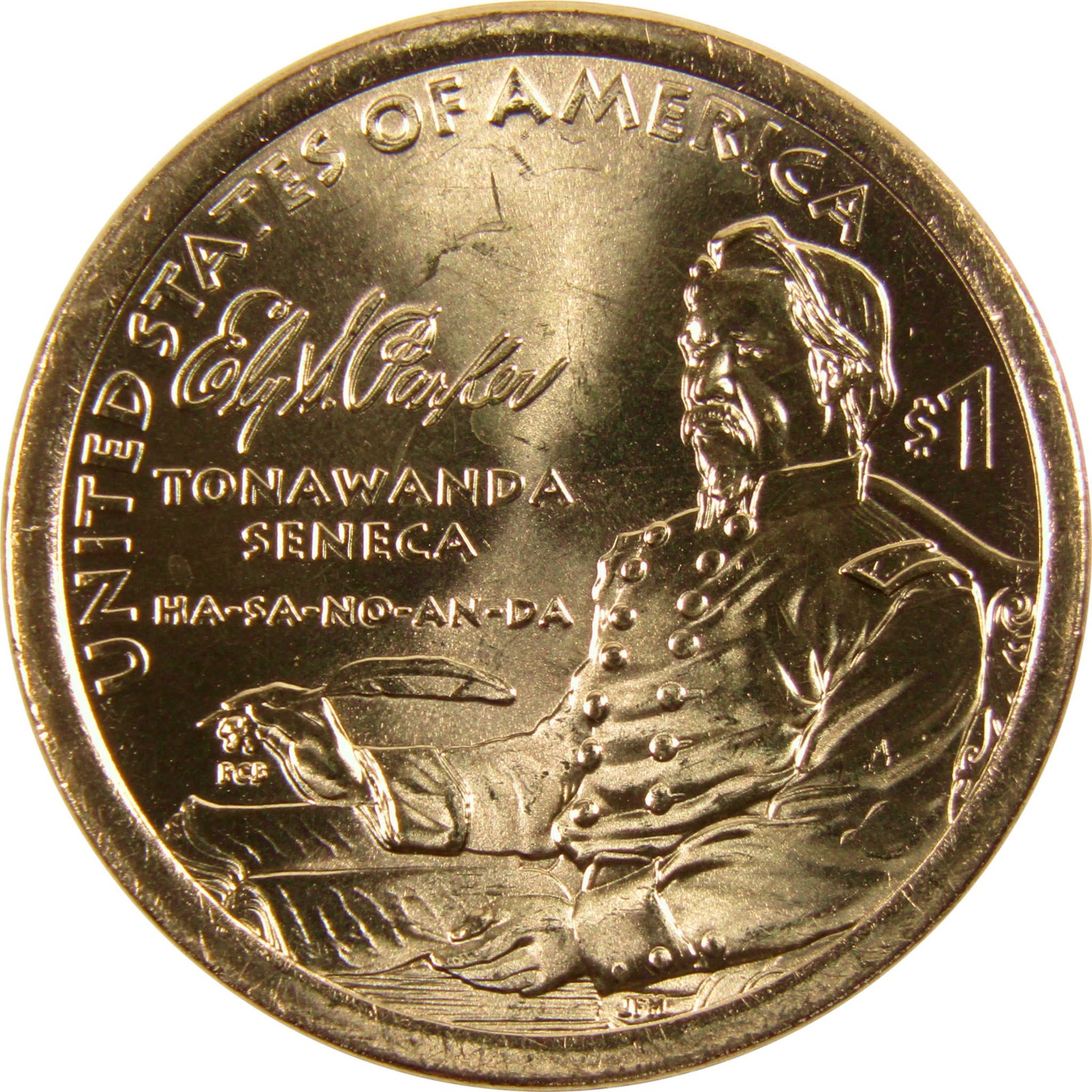 2022 D Ely S Parker Native American Dollar BU Uncirculated $1 Coin