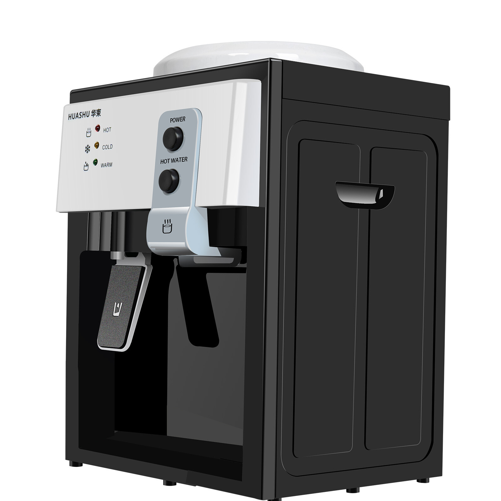 Compact Hot/Cold Water Dispenser for 1.1-4.9 Gallon Bottles, Energy Efficient