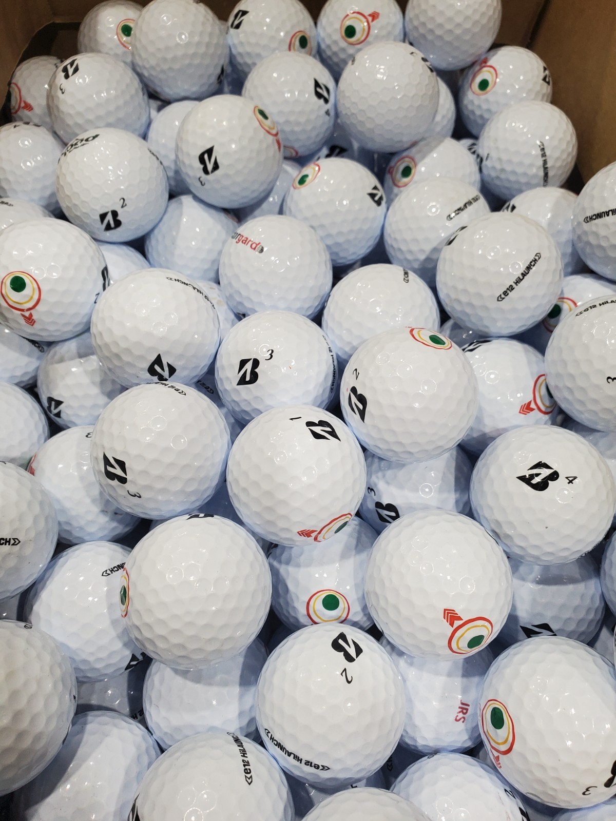 Bridgestone E12 HiLAUNCH 36 Pack AAAAA Mint Used Golf Balls 5A Bulk Balls