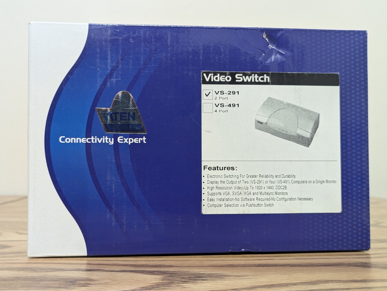 Aten VS-291 2 Port Video Switch (New) /