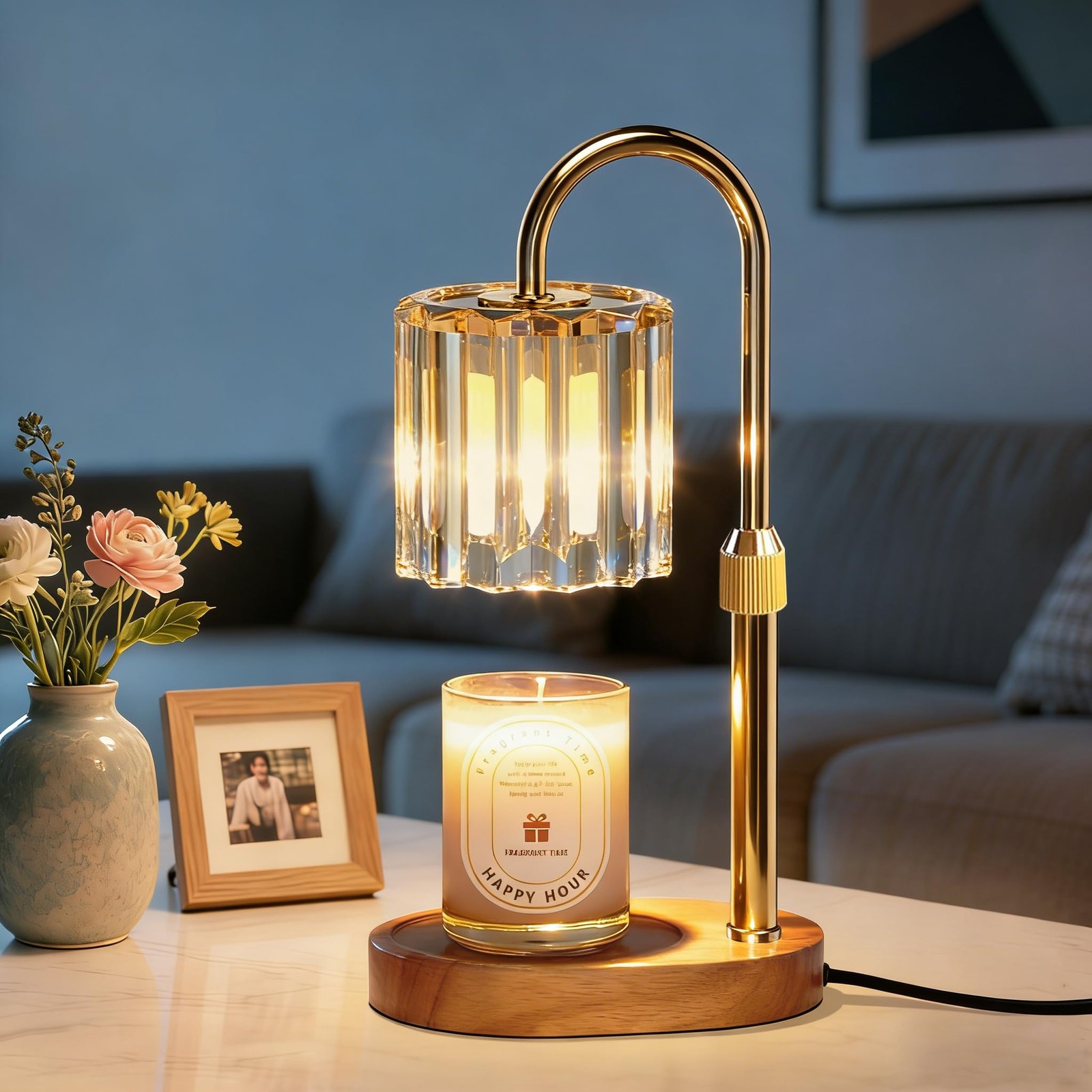 Candle Warmer Lamp, with Timer Dimmer Adjustable Height, Home Decor, Room Dec...