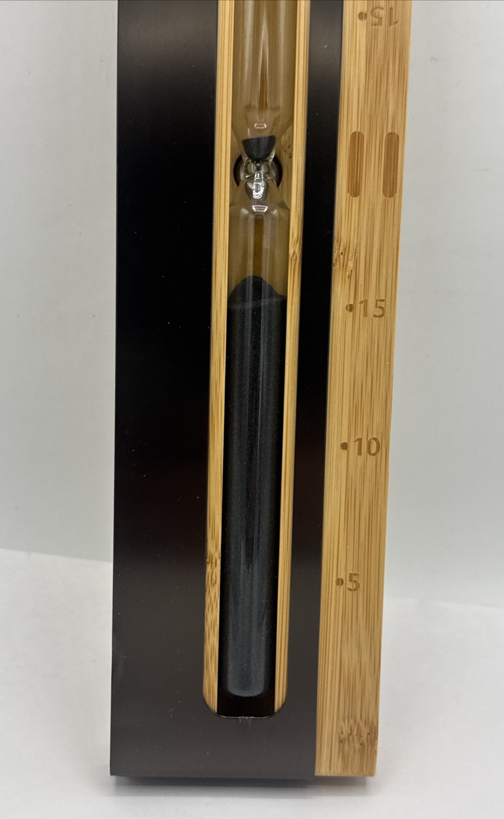 Rento Sand Timer 15 Minute Sauna Sand Timer Bamboo Glass