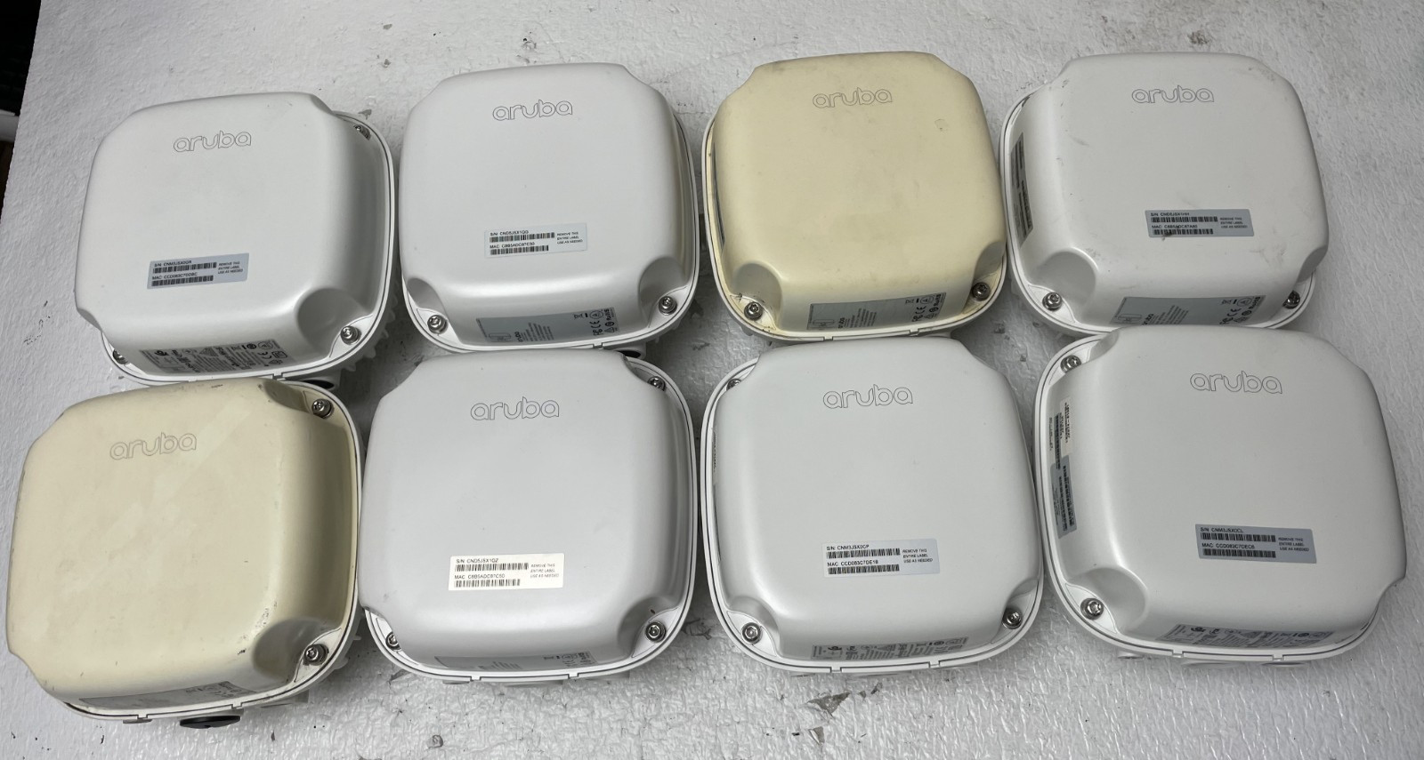 Lot of 8 Aruba APEX0367 Wireless Access Point AP-367-US UNTESTED