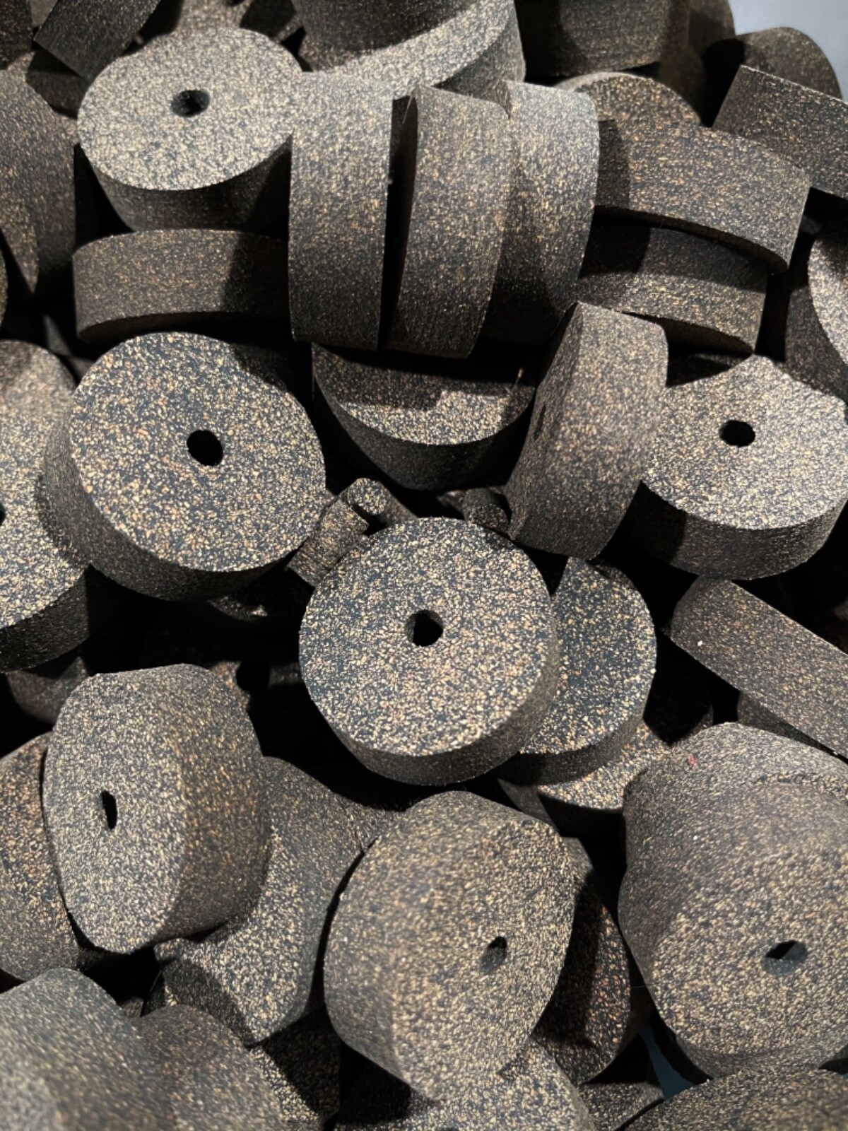 Cork Rings Large Rubberized 11/2” x 1/2" x 1/4” 10 Rings, Free U.S. shipping!