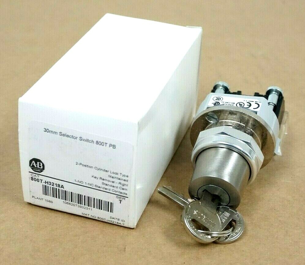 NEW ALLEN BRADLEY 800T-H3218A SER.T 30MM SELECTOR SWITCH 800T PB 800TH3218A