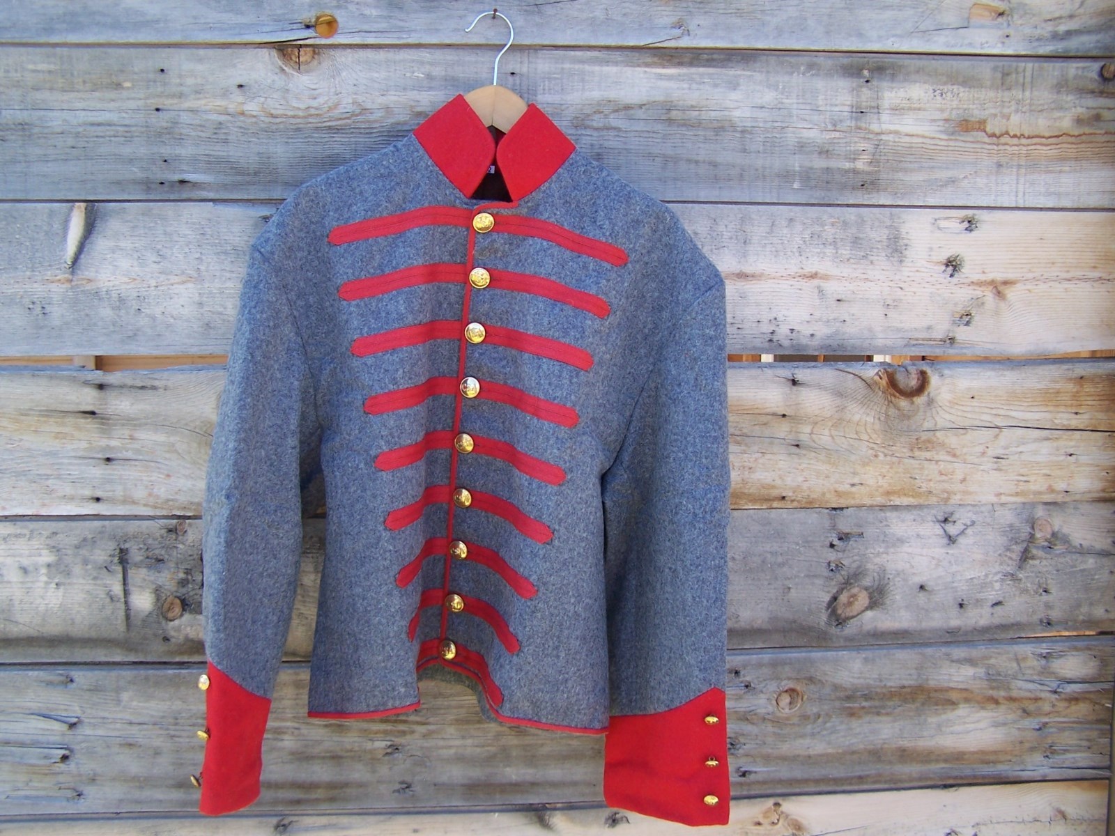 civil war confederate reenactor mississippi shell jacket  44