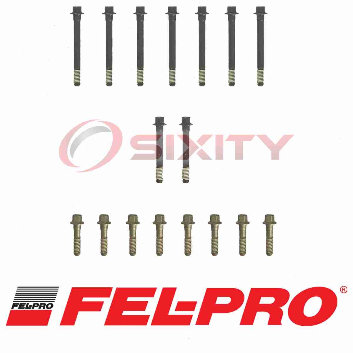 For Pontiac Firebird FEL-PRO Engine Cylinder Head Bolt Set 4.4L 5.0L 5.7L V8 5k