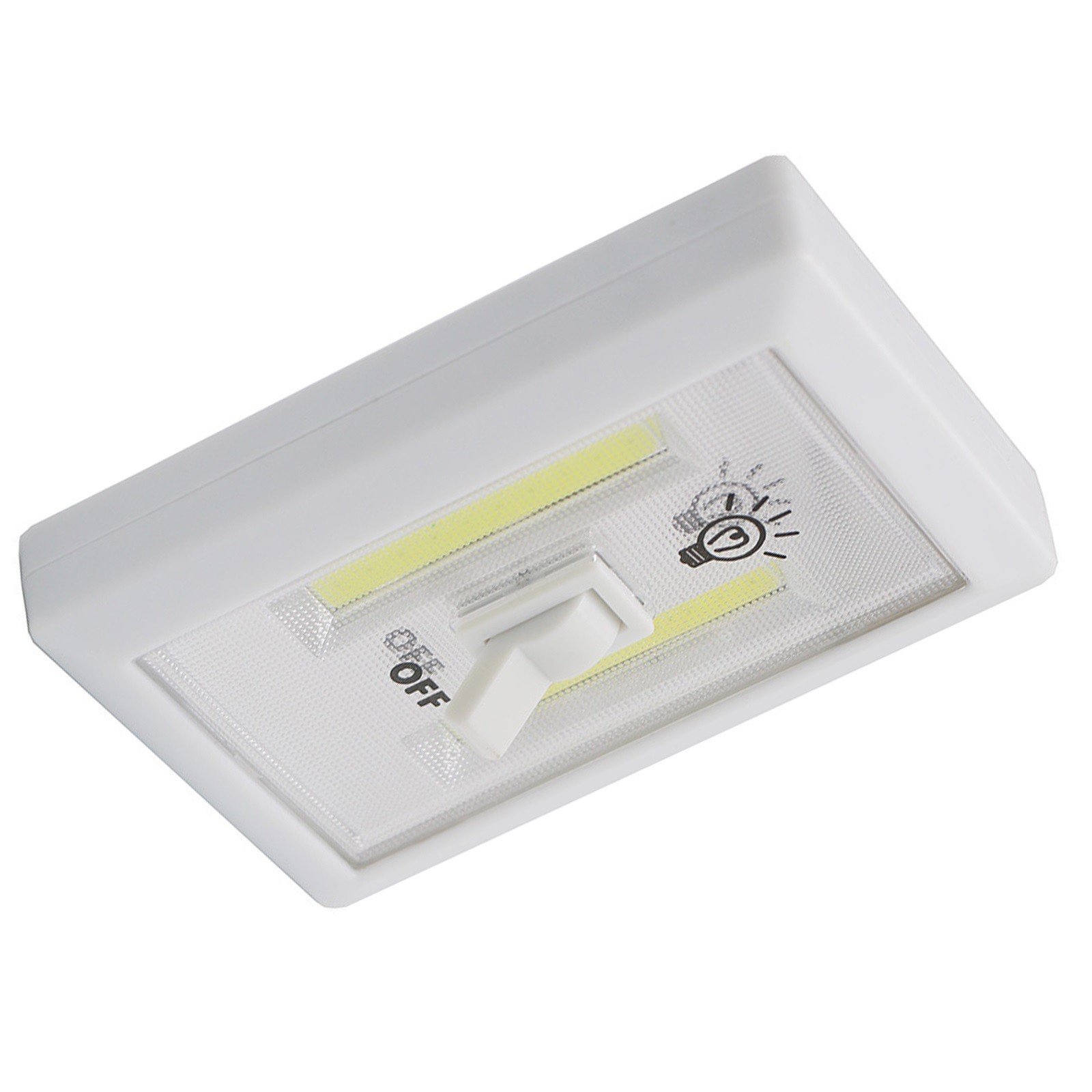 COB LED Lamp Buld Switch Lights Battery Operated Cabinet Garage Light Bedside
