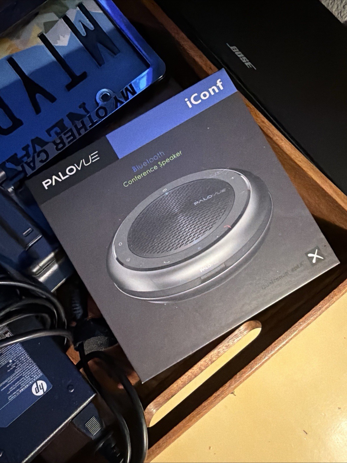 Speakerphone Palovue iConf Bluetooth Conference Speaker 5.0 Speakerphone NEW