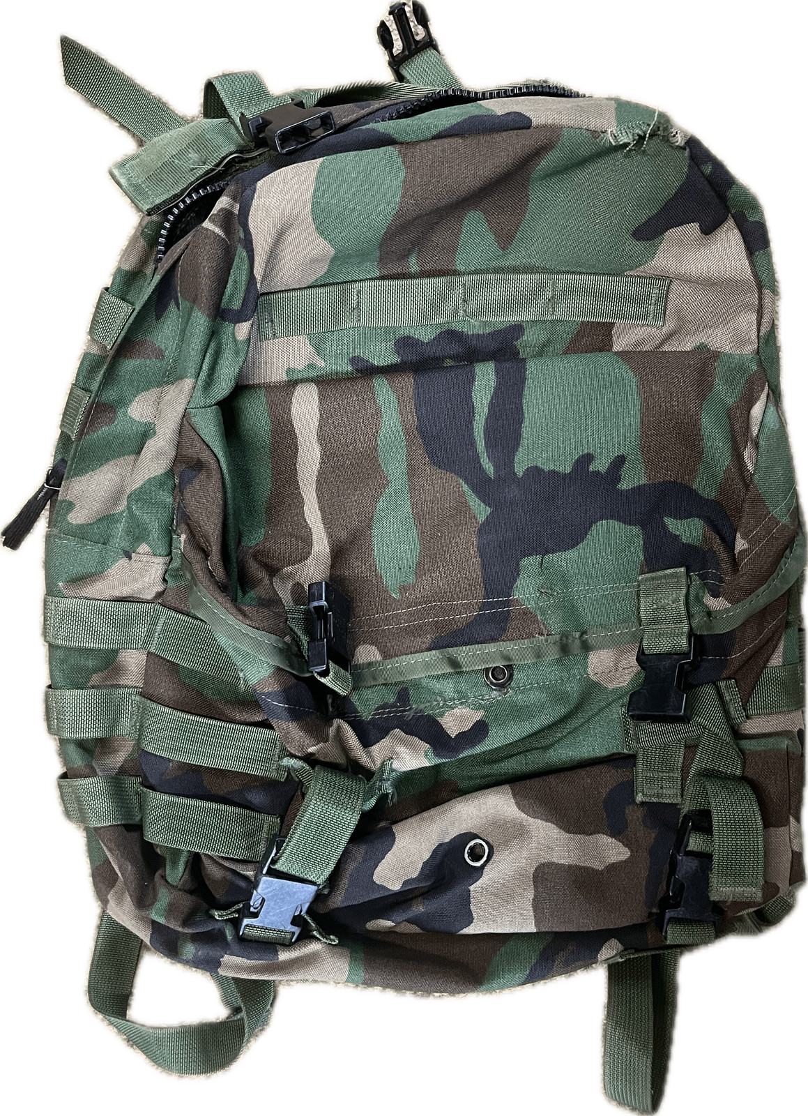 FAIR USGI SDS Woodland MOLLE II Assault Pack With Stiffener