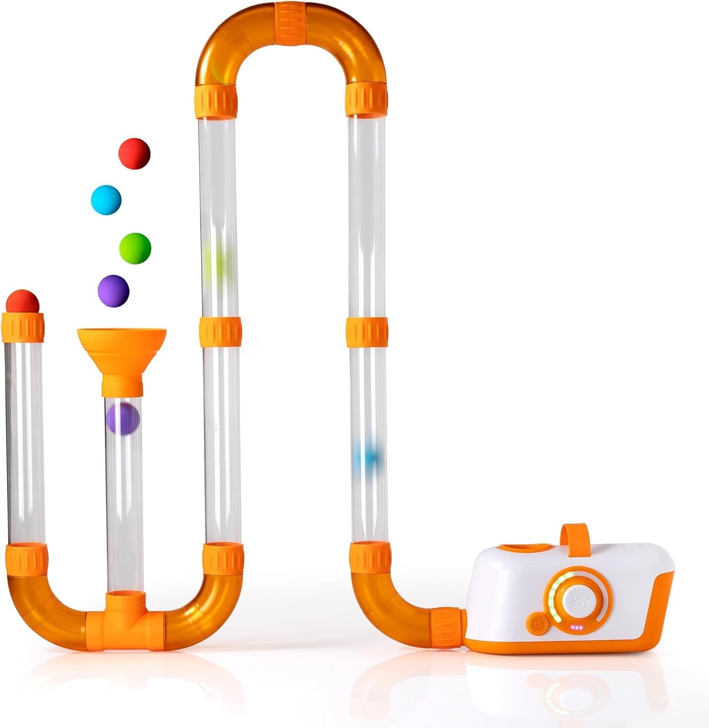 Fat Brain Toys The Original Air Toobz, Air-Powered STEM Building Toys for Kids