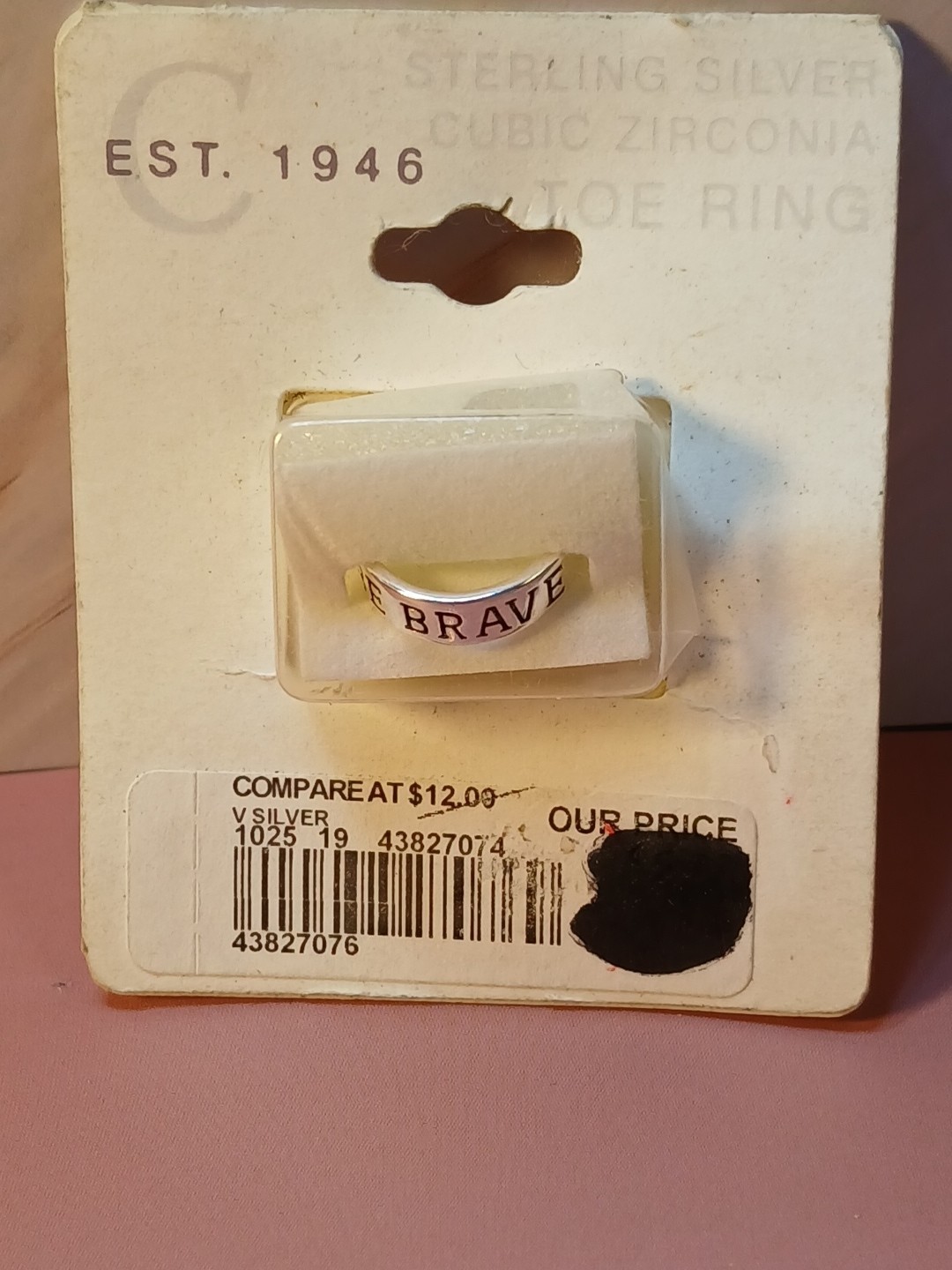 Est. 1946 Sterling Silver Cubic Zirconia Toe Ring