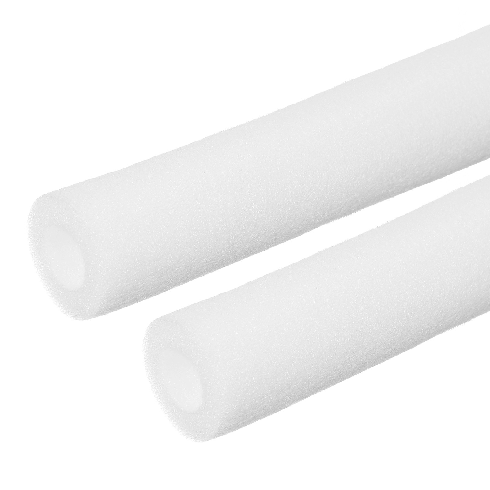 2Pcs Pipe Insulation Foam Tube Foam Tubing Pipe Covers 2"x2-3/4"x6.6Ft White