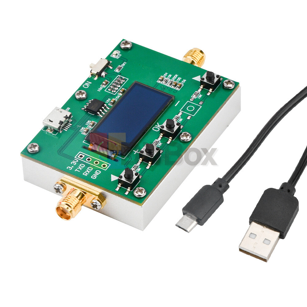 6GHz RF Digital Attenuator 30DB Step 0.25DB OLED Pogrammable Attenuator Module