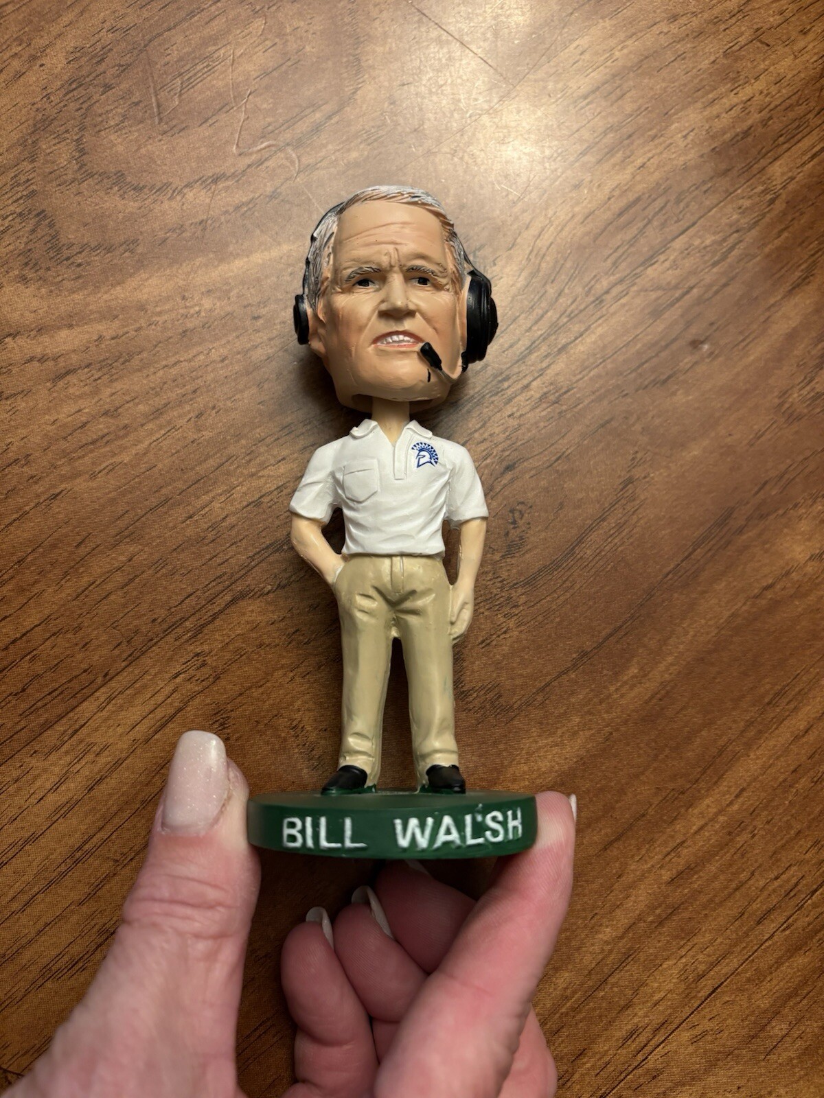 Rare San Jose Spartans 2014 assistant coach Bill Walsh bobble head