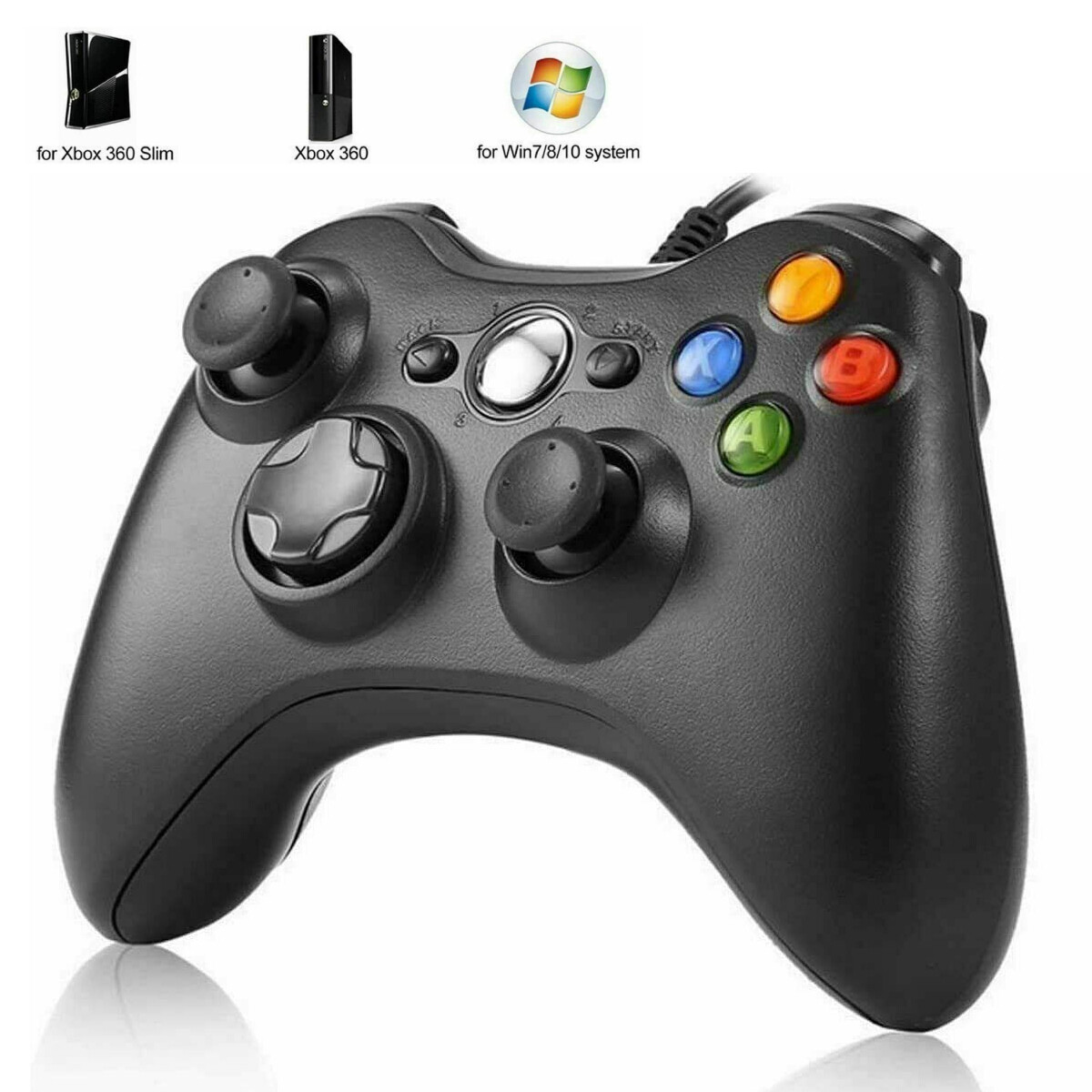 Wired Controller USB For PC Compatible With Xbox 360 / Windows 7 8 10 11 Gamepad