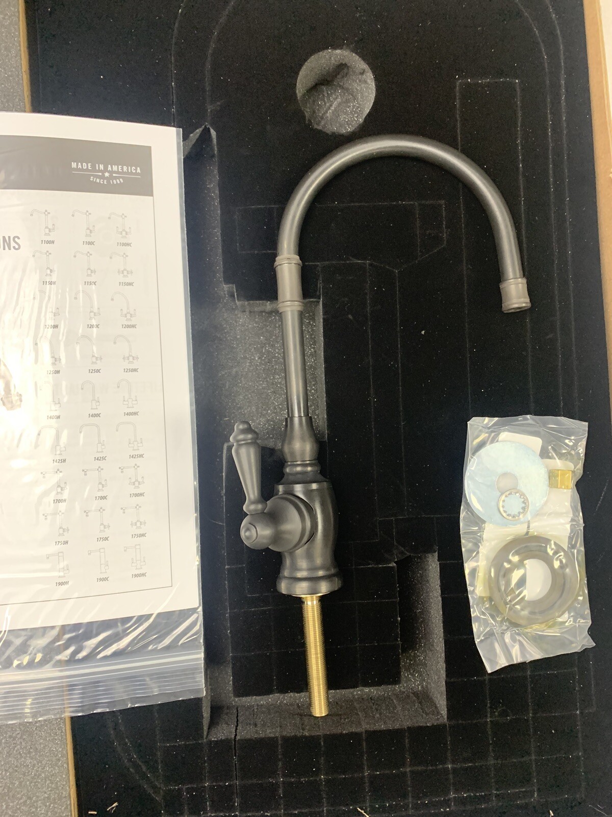 WATERSTONE 1202C-ORB Pembroke Filtration Faucet with Lever Handle Cold Only