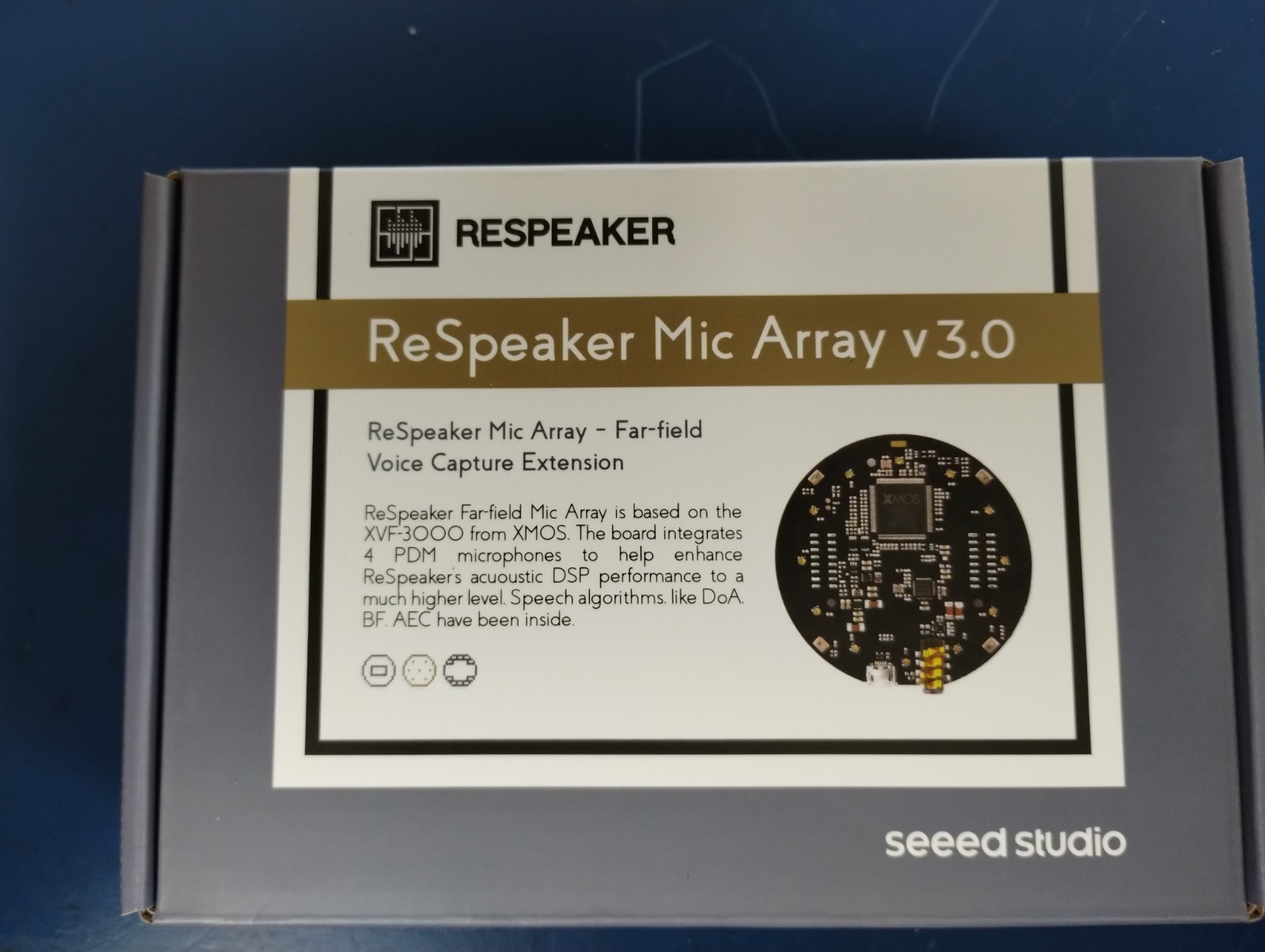 RESPEAKER XMOS XVF3000 - AI-powered 4-Mic Array