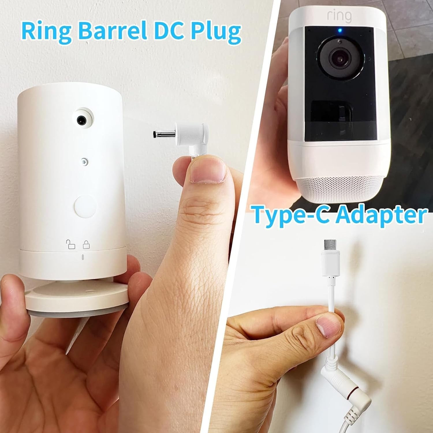 Solar Panel Charger for Ring Camera, Compatible with Stick Up Camera Battery,...