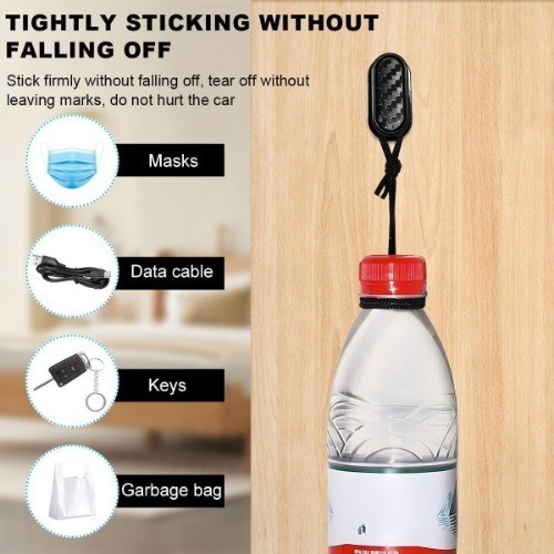 4 PCS Self-Adhesive Car Dashboard Hooks, Universal Multifunctional Hanging Stora