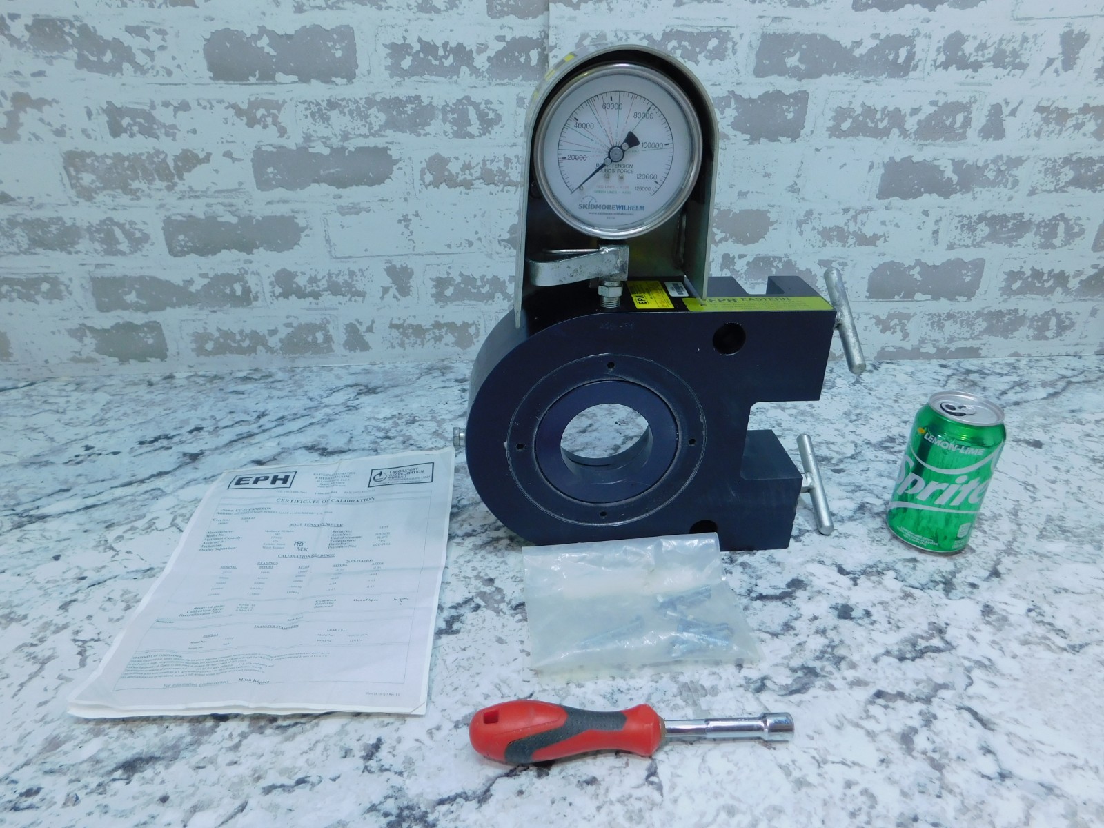 Skidmore Wilhelm MZ 100 Bolt Tension Calibrator, 126,000#
