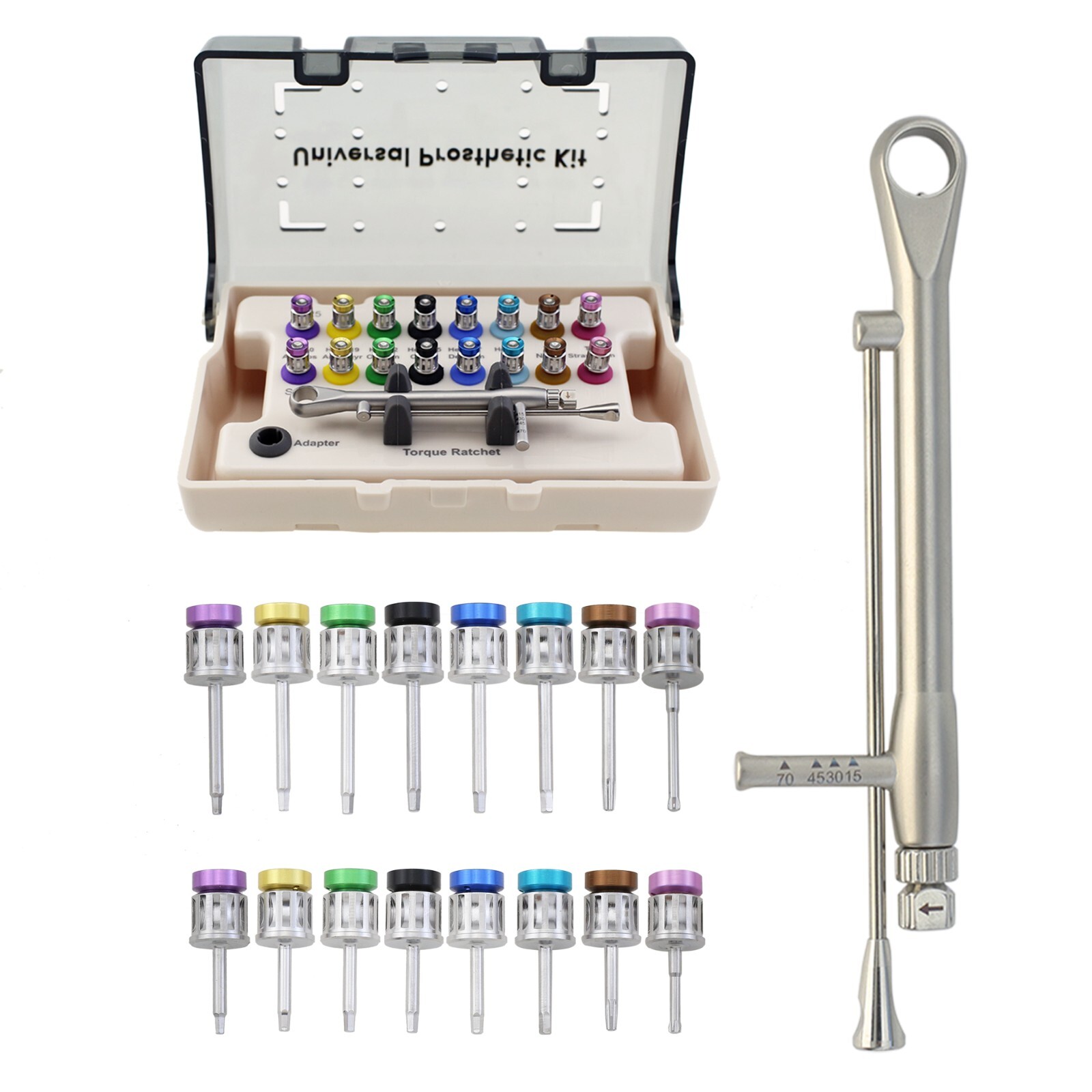 Universal Implant Screwdriver Hand Driver Dental Torque Wrench Prosthetic Kit