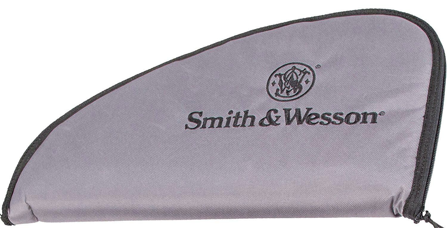 Smith & Wesson Defender Medium Soft Handgun Storage Case Pistol Revolver Gray