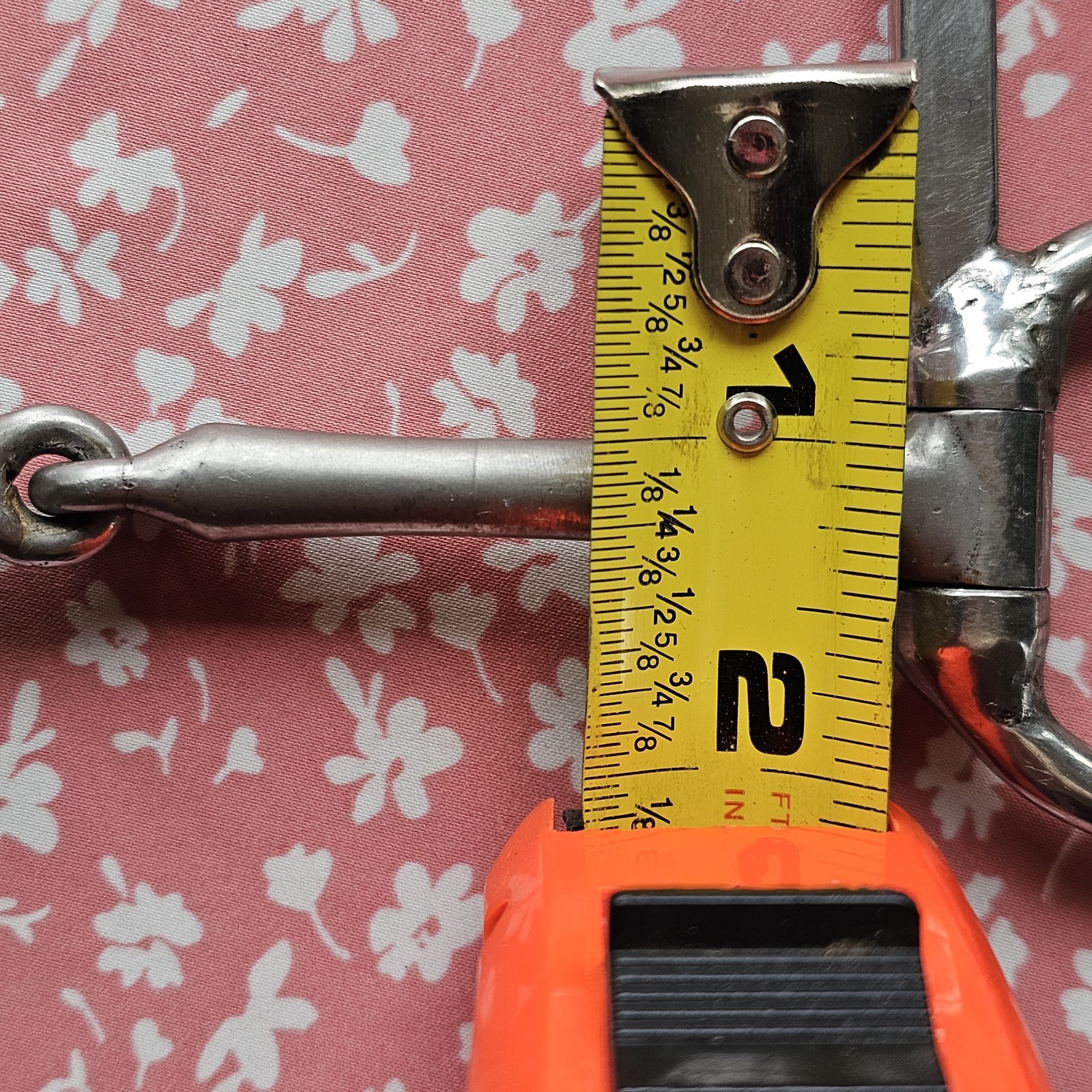 Half Cheek Smooth Snaffle Driving Bit 4 7/8" Single Jointed Used