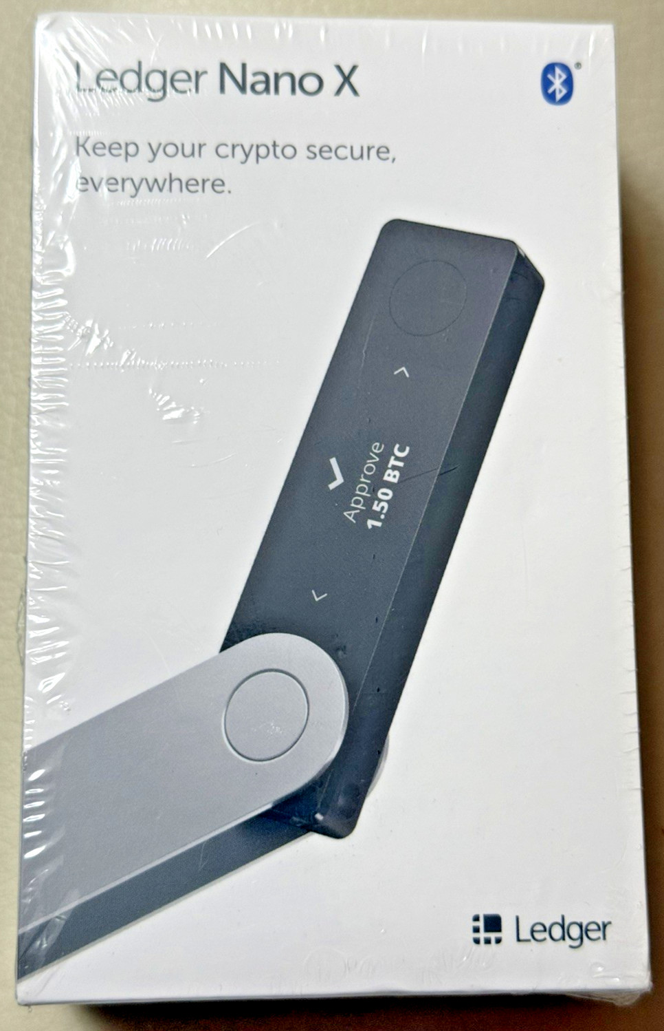 Ledger Nano X Cryptocurrency Bluetooth Hardware Wallet - Factory Sealed